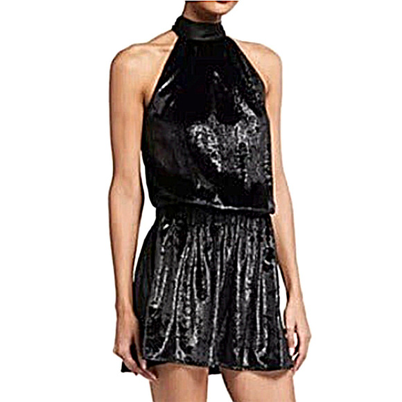 Ramy Brook Dresses & Skirts - Ramy Brook Black Velvet Dress, Fit and Flare Mini Dress, Party Cocktail Dress